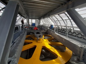 Messung von Seilscheiben-